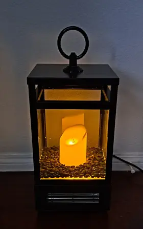 10ilh219-01 Duraflame 28 Inch Electric Infrared Quartz Lantern Heater With Remote Bronze Excellent