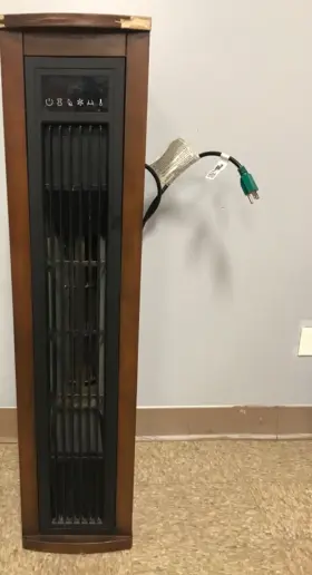 5q1072ara Duraflame Oscillating Infrared Tower Heater 1500w