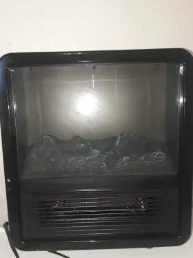 Duraflame 611768084470 Personal Electric Fire Cube Indoor Space Heater Nib - Black
