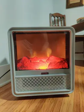 Duraflame 611768120833 Portable Electric Personal Cube Space Heater - Vapor Gray