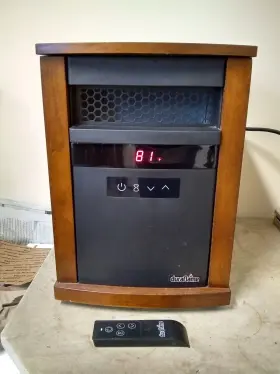 9qi010ara Duraflame 1500w Electric Space Heater Wood Finish