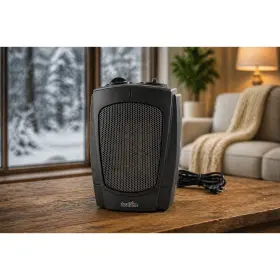 Dfh-dh-14-to Duraflame 1500w Ceramic Space Heater Black Oscillating Portable