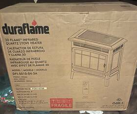 Duraflame Dfi-5010-02 3d Flame Infrared Quartz Heater Bronze Remote
