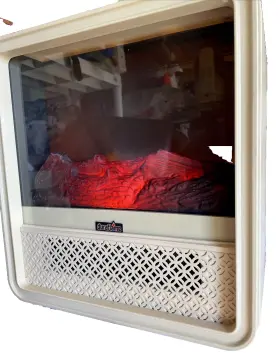Dfs-400-04 Duraflame Portable Electric Fireplace Personal Cube Space Heater - White