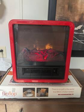Duraflame Dfs-400-15 Portable Electric Personal Cube Space Heater - Red Scratch And Dent