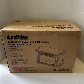 Dfs-559-02 Duraflame Tabletop Electric Bronze Fireplace With Flame Effect New