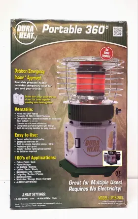 Lp18-360 Duraheat Dura Heat Portable 360 Degree Propane Heater 18 000 Btu