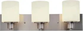 578831 Dyna-glo Dane Vanity Satin Nickel 3-light