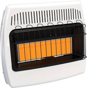 Dyna-glo 872076001782 Ir30pmdg-1 30 000 Btu Liquid Propane Infrared Vent Free Wall Heater White