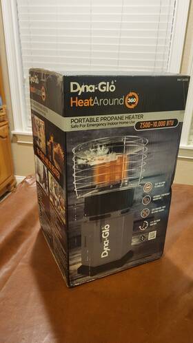 Dyna-glo Ha1360bk Dyna-glo 10k Btu Heataround 360 Portable Propane Heater Grab Go - New