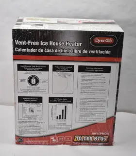 Ibf10pmdg Dyna-glo 10000 Btu Liquid Propane Vent Free Ice House Wall Heater Not Working