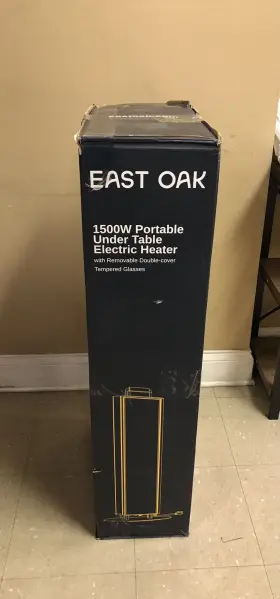 Uth22002 East Oak 1500w Patio Heater Table Side Portable Electric