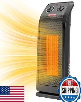 Ecowell B0cg5gq6yc 1500w Fast Heating Ceramic Electric Space Heater For Indoor Use