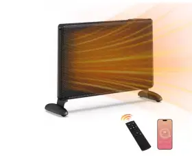 1012480957 Edendirect 1500w 16.54 Inch Electric Tower Ceramic Convection Space Heater Black
