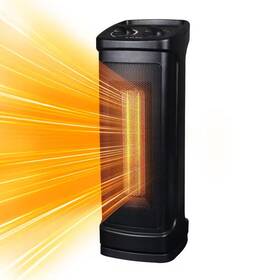 Edendirect 313039914959 1500w Electric Indoor Tower Compact Ceramic Fan 17.09 Inch Space Heater With Ove