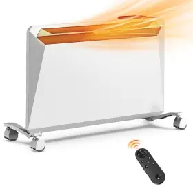 Pua-2w Edendirect 1500w Ceramic Convection Space Heater White Tip Over Protection