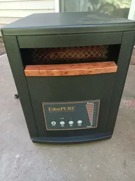 1500w Edenpure 3705 Gen3 Quartz Infrared Portable Heater A3705 Black - No Remote