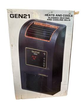 Edenpure 827463002774 Gen21 All Season Wall-hugger Infrared Space Heater Cooler 1500w Nob