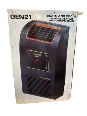 1500w Edenpure 827463002774 Gen21 All Season Wall-hugger Infrared Space Heater Cooler Nob