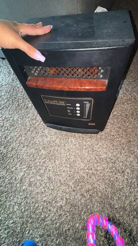 Edenpure A5090 Portable Electric Space Heater Black 120v Remote Timer Variable Heat