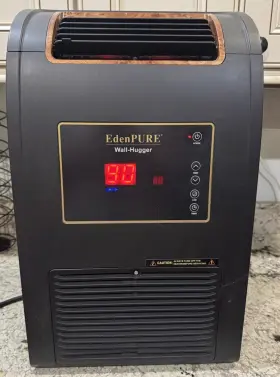 A5437 Edenpure Eden Pure Wall Hugger Infrared Heating Unit Tested