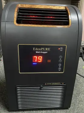 A5473 Edenpure Eden Pure Wall Hugger Mid Size Electric Heater Room