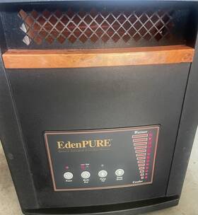 Edenpure Wg12641402 Gen3 Infrared Portable Heater 1500w 120v Black Timer Auto Shut-off