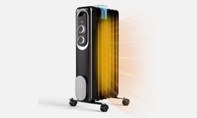Edx 720314562888 1500w Oil Filled Radiator Heater With Adjustable Thermostat - Quiet Portable