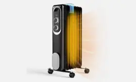 1500w Edx 720314562888 Oil Filled Radiator Heater With Adjustable Thermostat - Quiet Portable