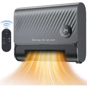 Ah-jrq1bg1-13dgy Edx Smart Wall Heater 1500w Fast Heating Electric Space For Bedroom Gray