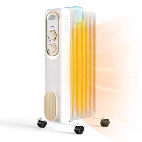 Edx Ah-qnq1yt1-26wt Radiador Lleno De Aceite Calentones El Ctricos 1500w Para Cuarto Con Termostato