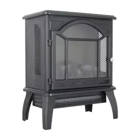 27e030ph032 Ekieudl 1500-watt Antique Black 3d Electric Infrared Quartz Space Heater Stove With And