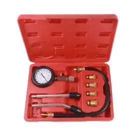 Ekieudl 445057334341 Petrol Engine Cylinder Compression Tester Kit Automotive Tool With Gauge Easy Re