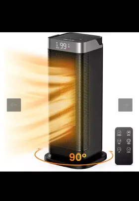 Gd9215ad20 Elechelf Space Heater 90 Oscillating 1500w Electric Ceramic Tower With Remote