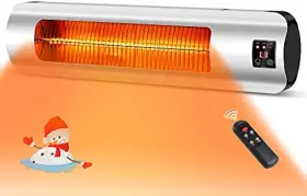 Elecpro Hack 616943937794 Electric Patio Heater Infrared Wall Mounted Outdoor With Remote Control