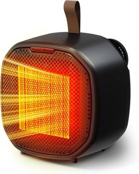Electactic A66jldb46 Portable Ceramic Space Heater With Thermostat 1500w Indoor Electric
