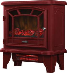Electric 445045298266 Infrared Quartz Fireplace Stove Heater Cinnamon