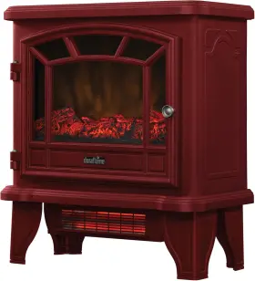 Electric 445045298266 Infrared Quartz Fireplace Stove Heater Cinnamon