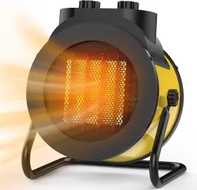 1500w Elevoke 313093760783 Ptc Space Heater Indoor Portable Electric Adjustable Angle Yellow