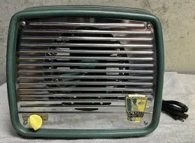 H-1650 Emerson 1931 Electric Fan Forced Radiant Heat Portable Heater Tested