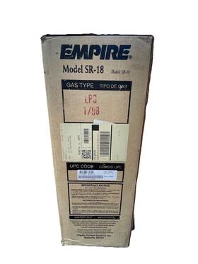 Empire Sr-18-1 Lp 18 000 Btu Vent-free Gas Infrared Heater