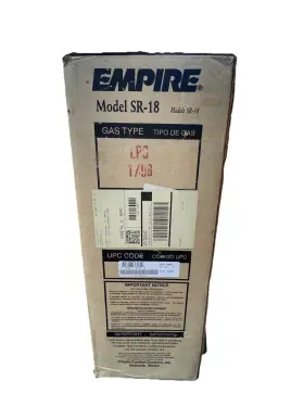 Sr-18-1 Empire Lp 18 000 Btu Vent-free Gas Infrared Heater