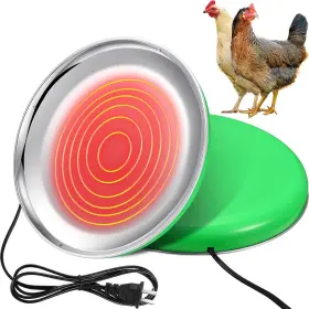 Heater-156 Endlessaislesstore Chicken Water Heater For Winter 110v 38w Surface Temperature Of The Heat