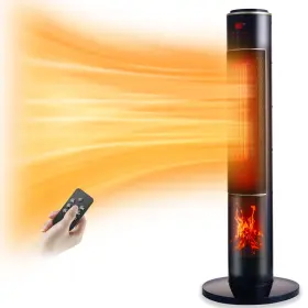 2071 Ettfguh Portable Electric Space Heater For Large Room 37 Inch Ceramic Tower Black-i