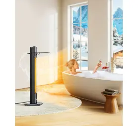 Iur01 Evmore Outdoor Infrared Heater With Tripod Stand Black 36 Inch H
