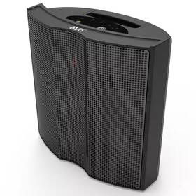 Evo 744110795660 1500w 10 Inch Twin Ceramic Electric Fan Heater With 5 Heat Settings Cutoff Switc