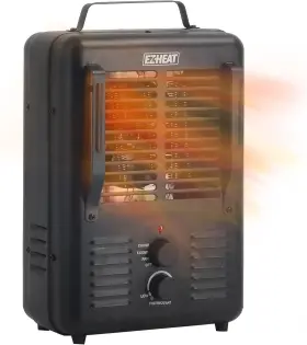 32549 Ez-heat 1 500-watt Portable Milkhouse Style Utility Space Heater With Matte Black
