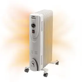 Ez-heat 810087325503 Oil-filled Radiant Radiator Space Heater Never Refill Adjustable Th