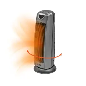 Ez-heat 810087325589 Oscillating Ceramic Tower Space Heater With Adjustable Thermostat Dual