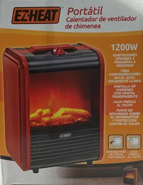 Ez Heat 810087325626 Portable Fireplace Fan Heater